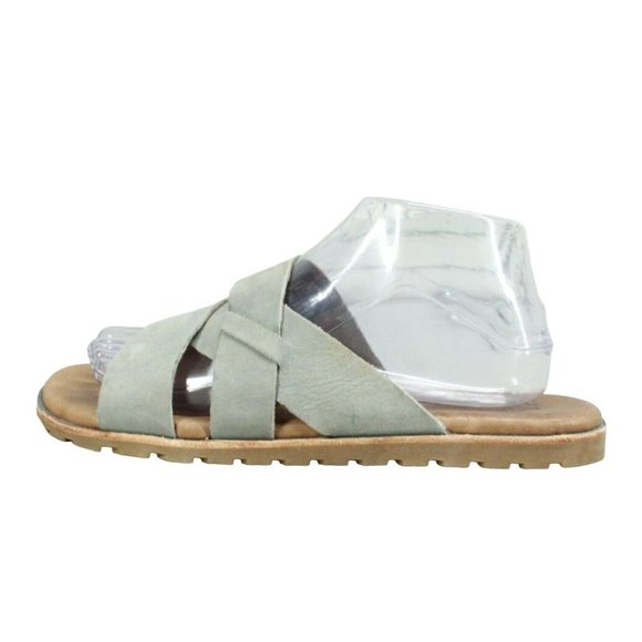 L.L. Bean Shoes - LL BEAN Lakewashed Gray Suede Strappy Slide Slip On Sandals Size 9 M